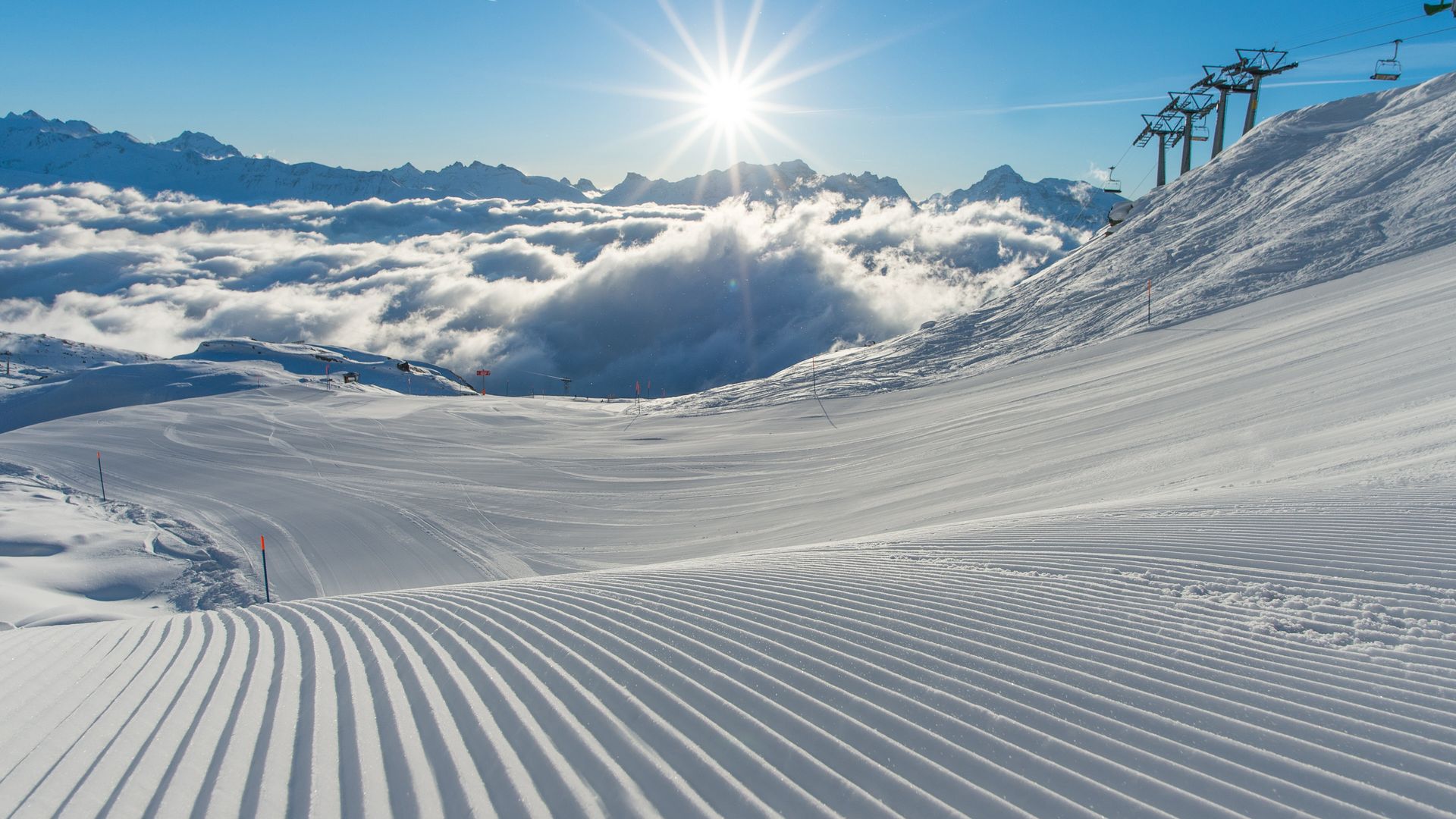 Station de ski miniature en Suisse