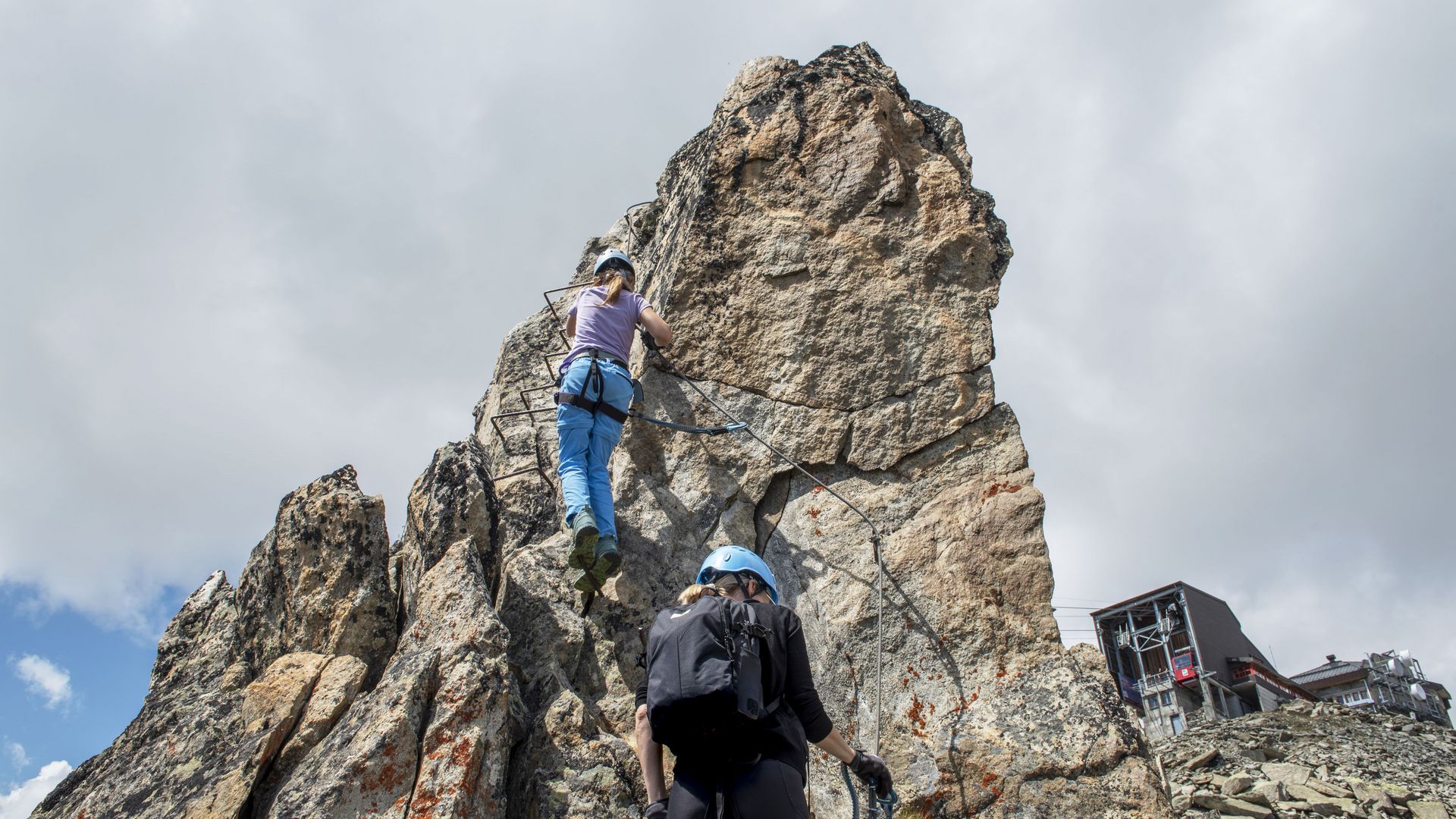 Klettersteig auf dem Eggishorn in der Aletsch Arena