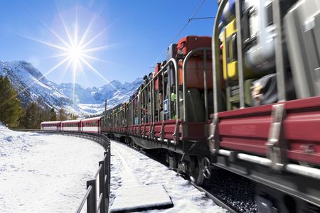 SBB Visual Gepäcktransport Winter