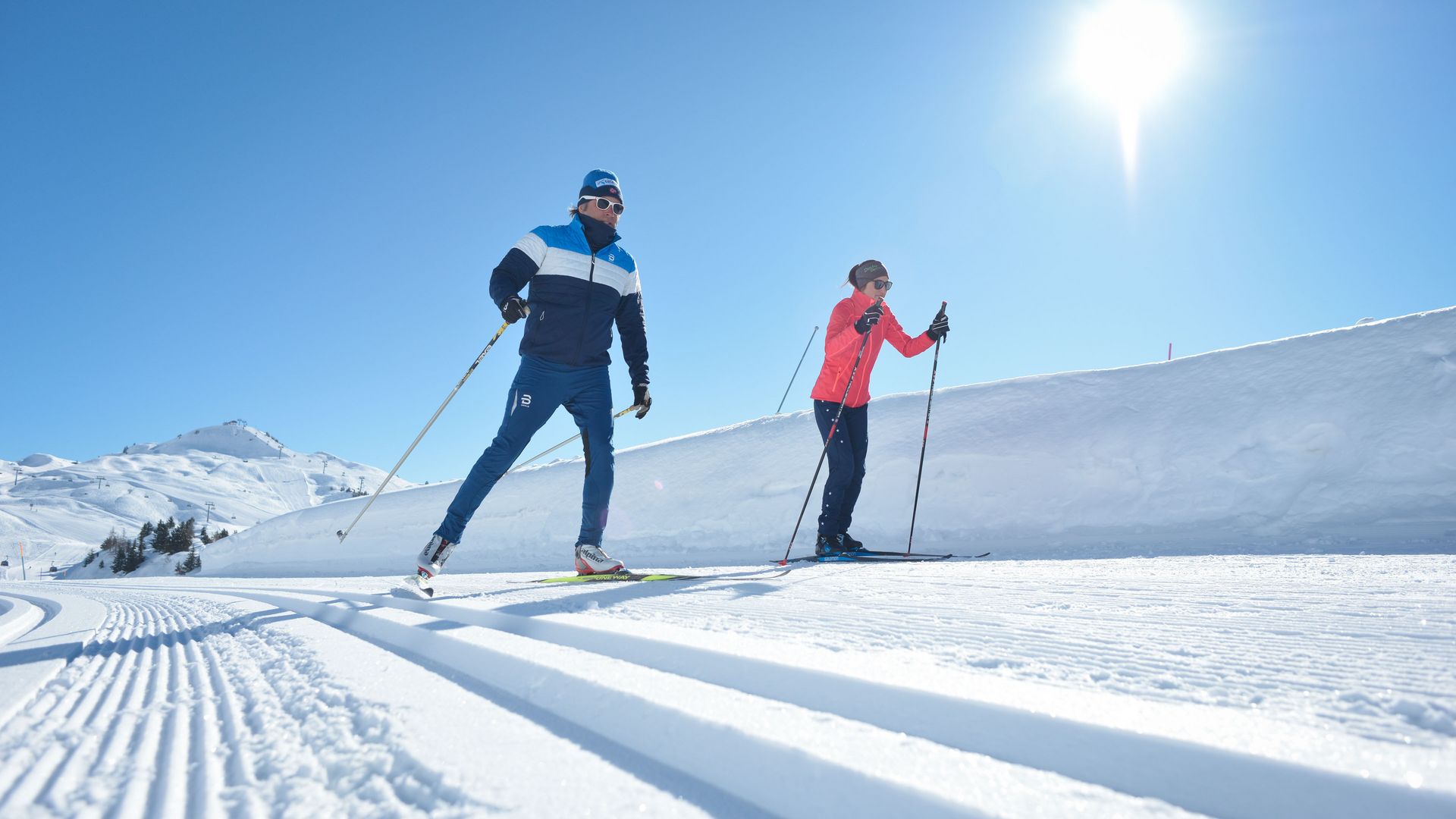 Langlauf auf der Bettmeralp in der Aletsch Arena