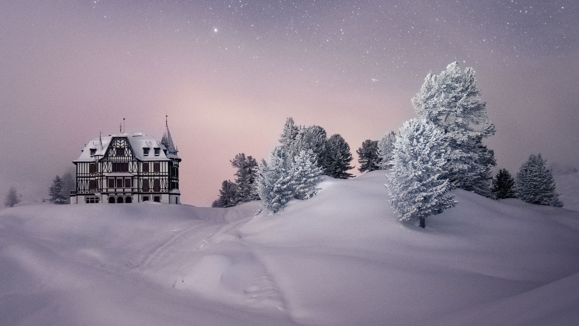 Villa Cassel im Winter
