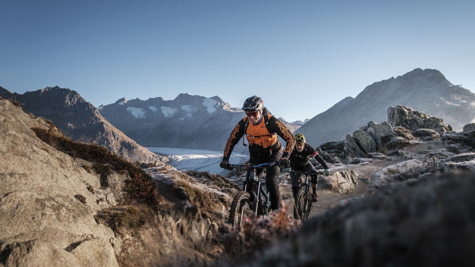 Montainbiken in der Aletsch Arena - 4. Etappe - Moosfluh - Mörel
