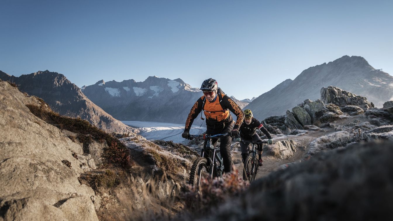 Montainbiken in der Aletsch Arena - 4. Etappe - Moosfluh - Mörel