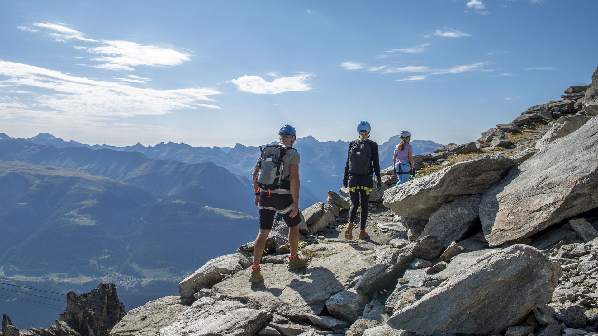Klettersteig auf dem Eggishorn in der Aletsch Arena